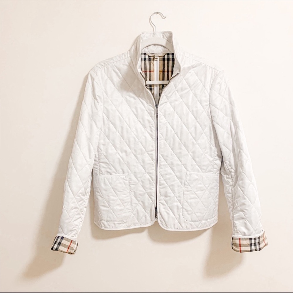 Burberry Quilted Zip Up Jacket